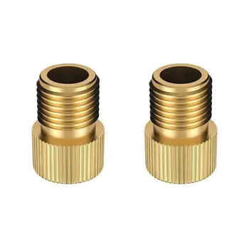 

2 Pcs Valve Adapter Pump Convert For Presta To Schrader Copper Valve Adaptor Wheels Gas Nozzle Tube Tool Bicycle Accessories