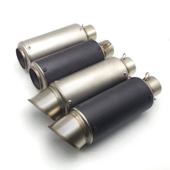 

For suzuki bandit 1250 bmw c650gt bajaj g310gs yamaha xt 660 51/61mm Inlet Universal motorcycle exhaust scape moto muffler Pipe