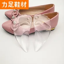 Ортопедическая стелька в передней части стопы, силиконовая, утолщенная, амортизирующая, массажная, плоская, против боли, передняя, на половину стопы