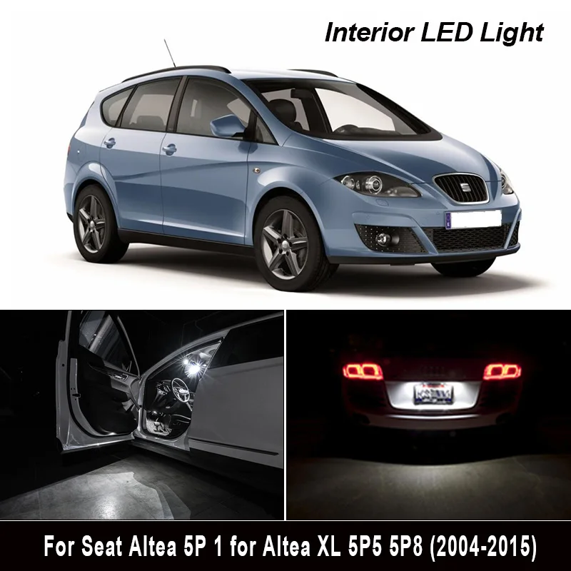 13x Led Interior Map Dome Lights Kit For 2004 2015 Seat Accessories For Altea 5p 1 For Altea Xl 5p5 5p8 Trunk License Plate Bulb Signal Lamp Aliexpress