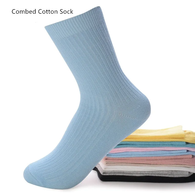 Осень-зима, модные брендовые забавные женские носки, высокое качество, чёсаный хлопок, повседневные женские носки, размер 35-41