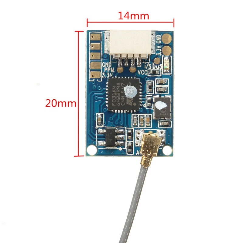 Мини приемник Flysky FS A8S 2 4G 8CH с PPM i BUS SBUS выход для дрона квадрокоптера запасные