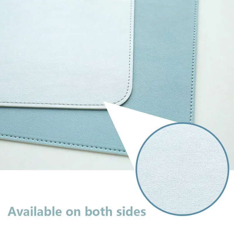 Double-side Large Mouse Pad Anti-slip Waterproof PU Leather Desk Mat Gaming PC Computer Mousepad Keyboard Table Cushion