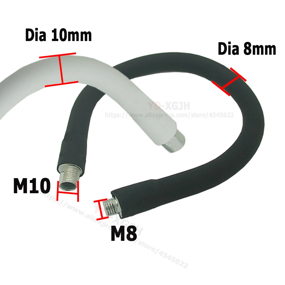 鹅颈灯--带外套-8--10MM尺寸图