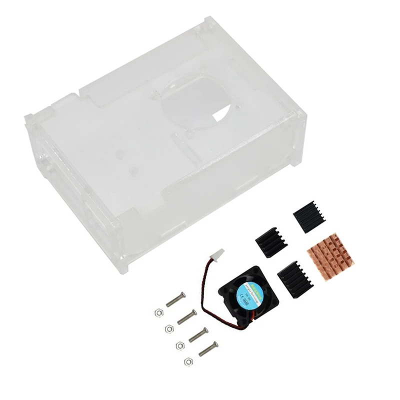 3,5 дюйма акриловый чехол для Raspberry Pi 4 Raspberry Pi 4 Модель B Акриловый чехол Корпус коробка с процессором охлаждающий вентилятор Rad