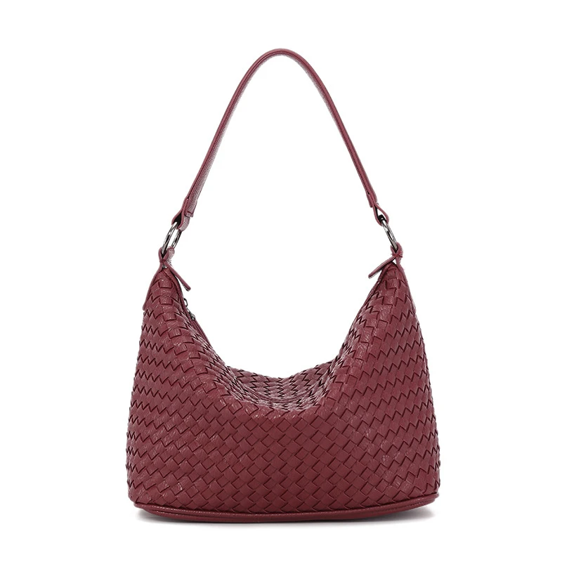 

Inclined shoulder Women's Woven bag New pattern Internal and external dermis Shoulder straps The single shoulder bag manual