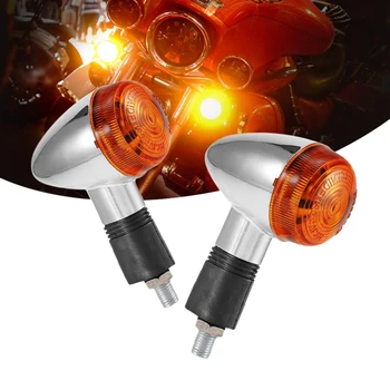 

Motorcycle Turn Signals Bullet-Front Rear Lights For Honda Harley Kawasaki Suzuki Yamaha Motorcycle Street Standard Custom Bike