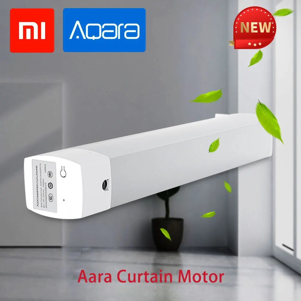 

Original xiaomi aqara curtain motor & rails Zigbee wifi version work with mi home app for xiaomi smart home silent curtain track