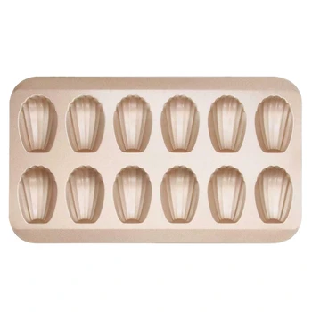 

12Cup Shell Shaped Nonstick Madeleine Pan Carbon Steel Mold Baking Mould Tools