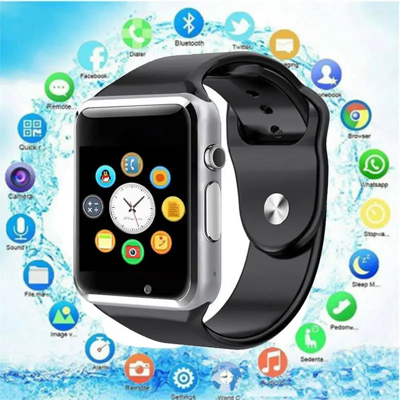 

Aidls A1 Men's WristWatch Sport Pedometer support SIM Camera Bluetooth Smart Watch for Android PK DZ09 Smartwatch PK Z60 GT08