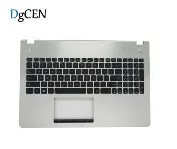 

US Keyboard With Backlight For ASUS N56 N56VB N56VJ N56VM N56VZ Top Cover Upper Case Palmrest 90NB03Z1-R31PO0 Silver