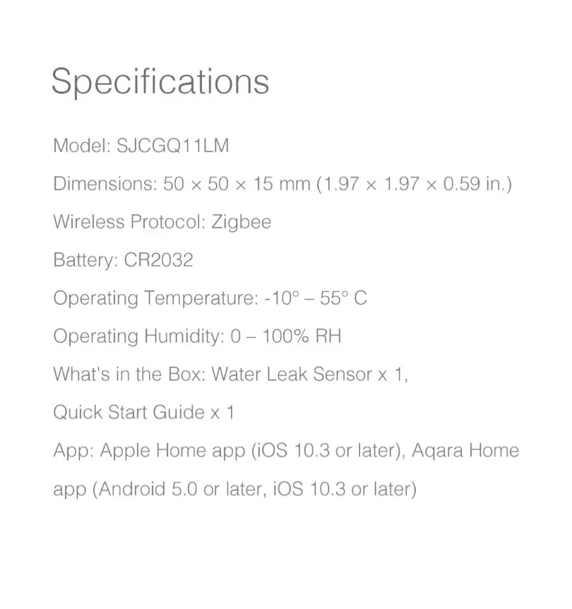 Mi jia Aqara датчик утечки воды SJCGQ11LM детектор потока умный дом охранной сигнализации устройства ZigBee для Xiaomi mi дома Apple Homekit