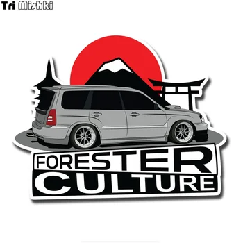

Tri Mishki WCS666 13*16.5cm Forester culture car sticker PVC coloful Decals Motorcycle Accessories sticker