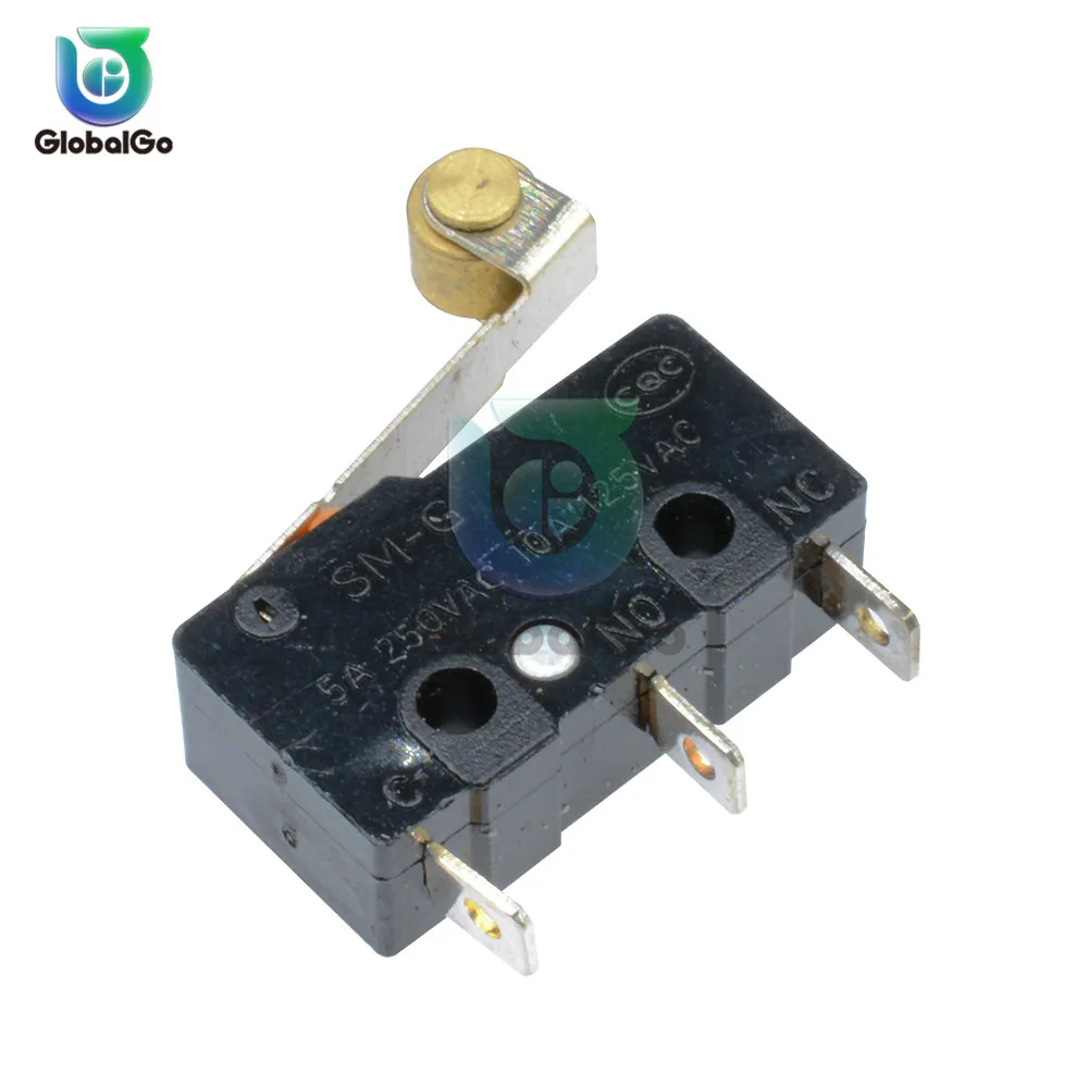 10 шт потребительских упаковок для микро концевой выключатель без NC 3Pin терминалы 5A125V 250V роликовые дуги рычаг мгновенного действия пуш-ап микропереключатели KW11-3Z KW12-3 KW11-3Z