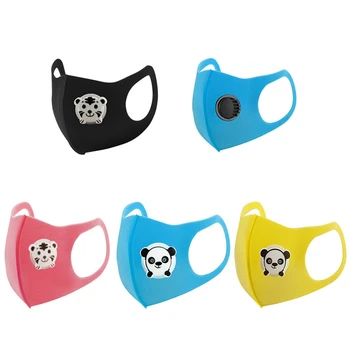 

1Pc Kids Cartoon Respirator Breathing Valve PM2.5 Dustproof Anti-Pollution Washable Activated Carbon Safety Protective Masks