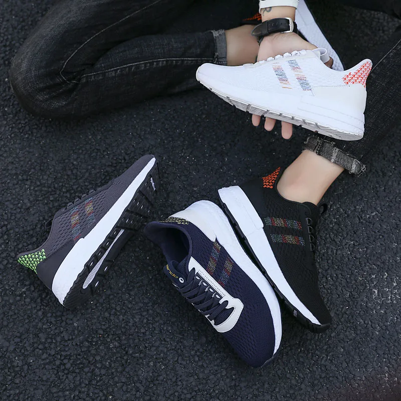 Invomall Spring Summer Men's Fashion Mesh Sneakers