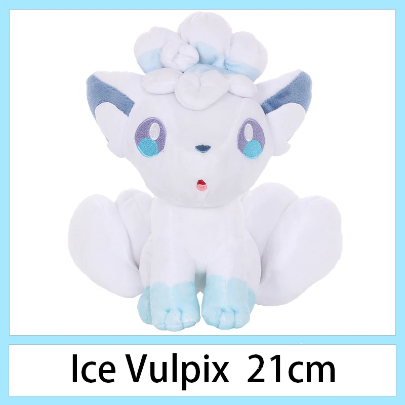Ice Vulpix Пикачу Jigglypuff Vulpix Chikorita Venusaur Eevee marill аниме плюшевые милые коготь машина кукла для детей подарок мягкие игрушки - Color: Ice Vulpix