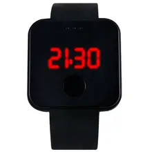Большой циферблат спортивные часы женские relogio цифровые часы с силиконовым ремешком светодиодный перчатки для сенсорного экрана часы студенческие часы montre homme