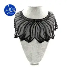 Вышивка шеи воротник diy Ложные воротнички Водорастворимая москитная сетка Женская бутоньерка трехмерные кружевные аксессуары