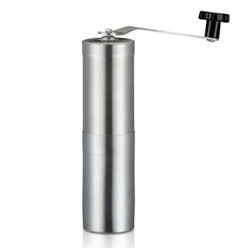 

Portable Manual Coffee Grinder Stainless Steel Ceramic Burr Bean Mill Wheel Design Hand Coffee Maker