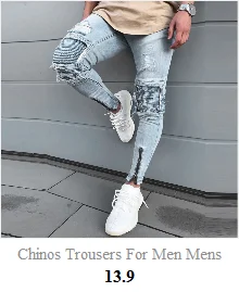 Jogging Trousers For Men Mens Skinny Stretch Denim Pants Distressed Ripped Freyed Slim Fit Jeans Trousers Man Pants Outdoor