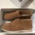 High Top Casual Kidsuede Мужская обувь Круглый Носок Уютная натуральная кожа Плоские Пенни Обувь Slip-on Ленивые мокасины Обувь Летняя обувь для ходьбы