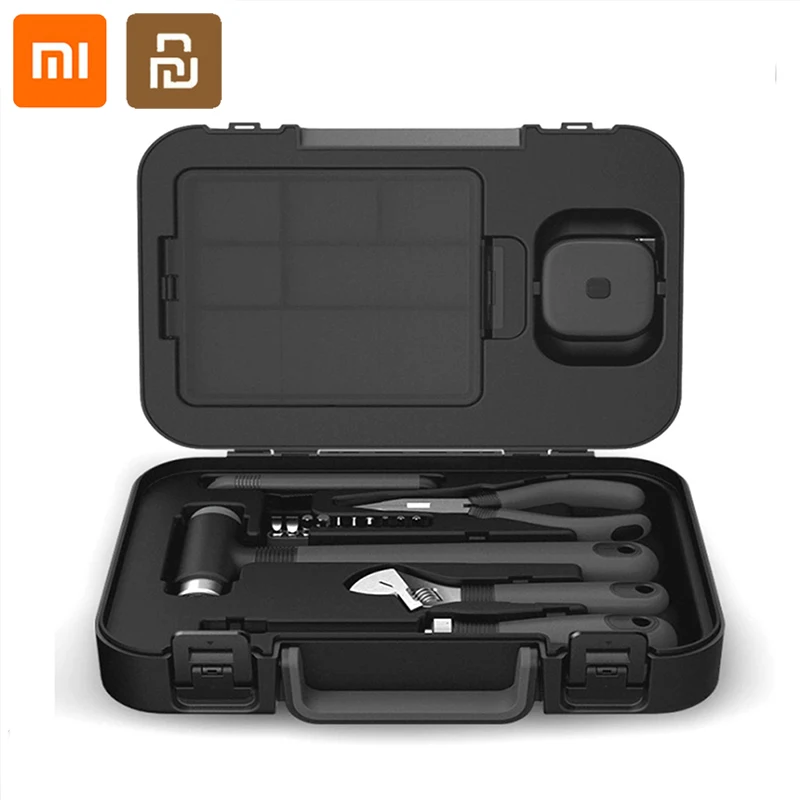 Xiaomi Youpin MIIW 16 шт. набор инструментов DIY Набор ящик для хранения дома Отвертка гаечный ключ молотковая лента