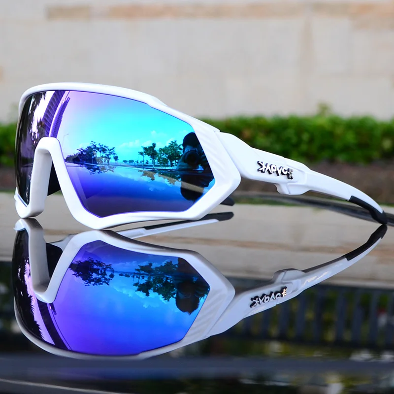 Kappvoe фотохромные поляризованные велосипедные солнцезащитные очки для спорта на открытом воздухе, велосипедные солнцезащитные очки, велосипедные очки, очки для велоспорта, 5 линз - Цвет: 22