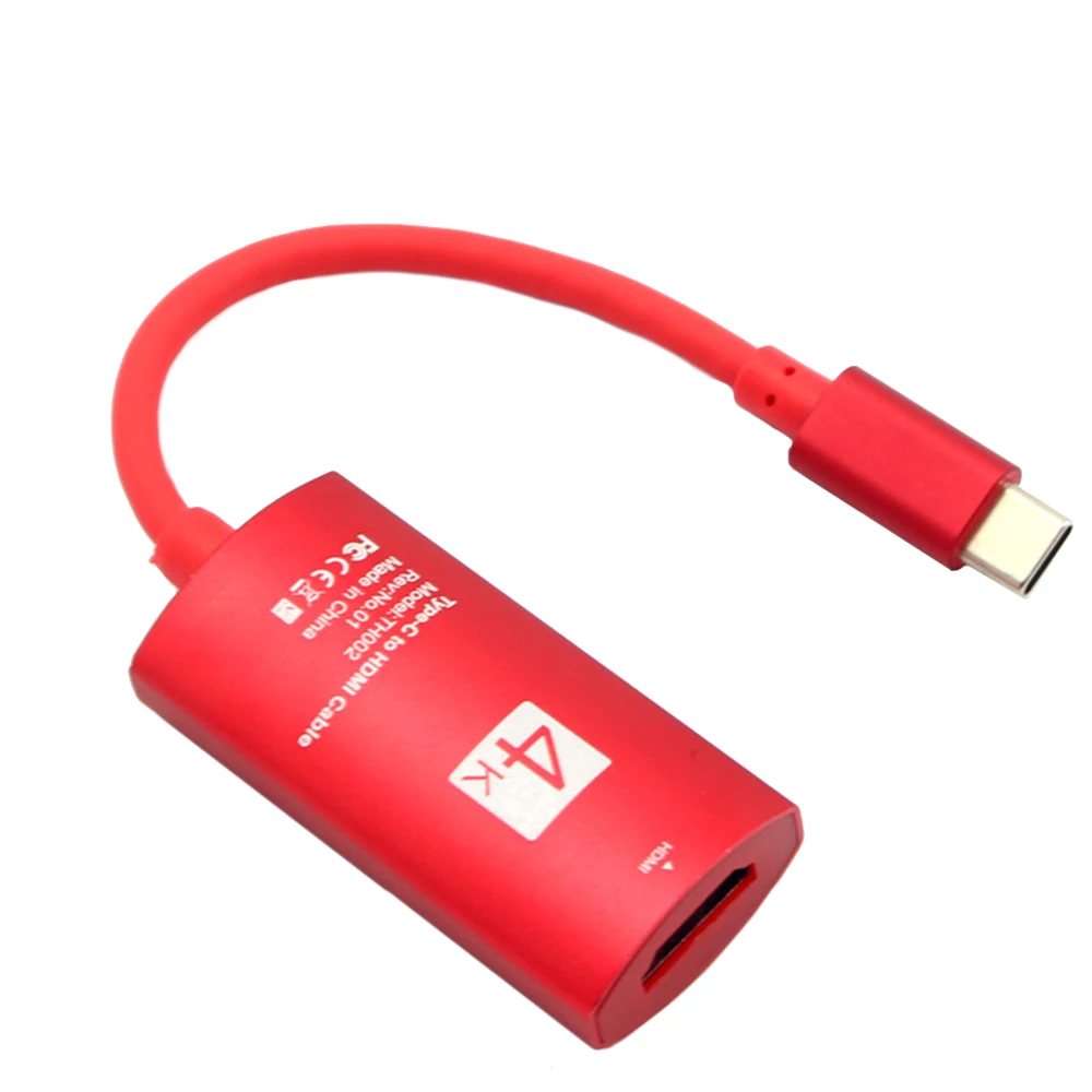 4K type C к ТВ HDMI кабель видеоадаптера преобразователь ТВЧ-сигналов для samsung Galaxy S10+ S9 S8 Note 8 9 для Macbook PC к проектору