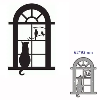 

metal cutting dies cut die mold Cat bird decoration Scrapbook paper craft knife mould blade punch stencils dies