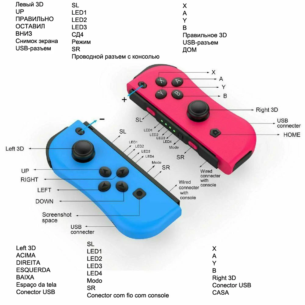 Проводной игровой джойстик с Bluetooth для беспроводного управления Nintendo mound Switch Control
