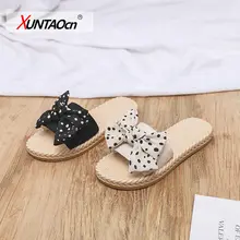 

Girls Bow Slippers Children For Girls 2021 Summer Princess Shoes Non-slip Soft Bottom Indoor Slides Lovely Slippers Fashion