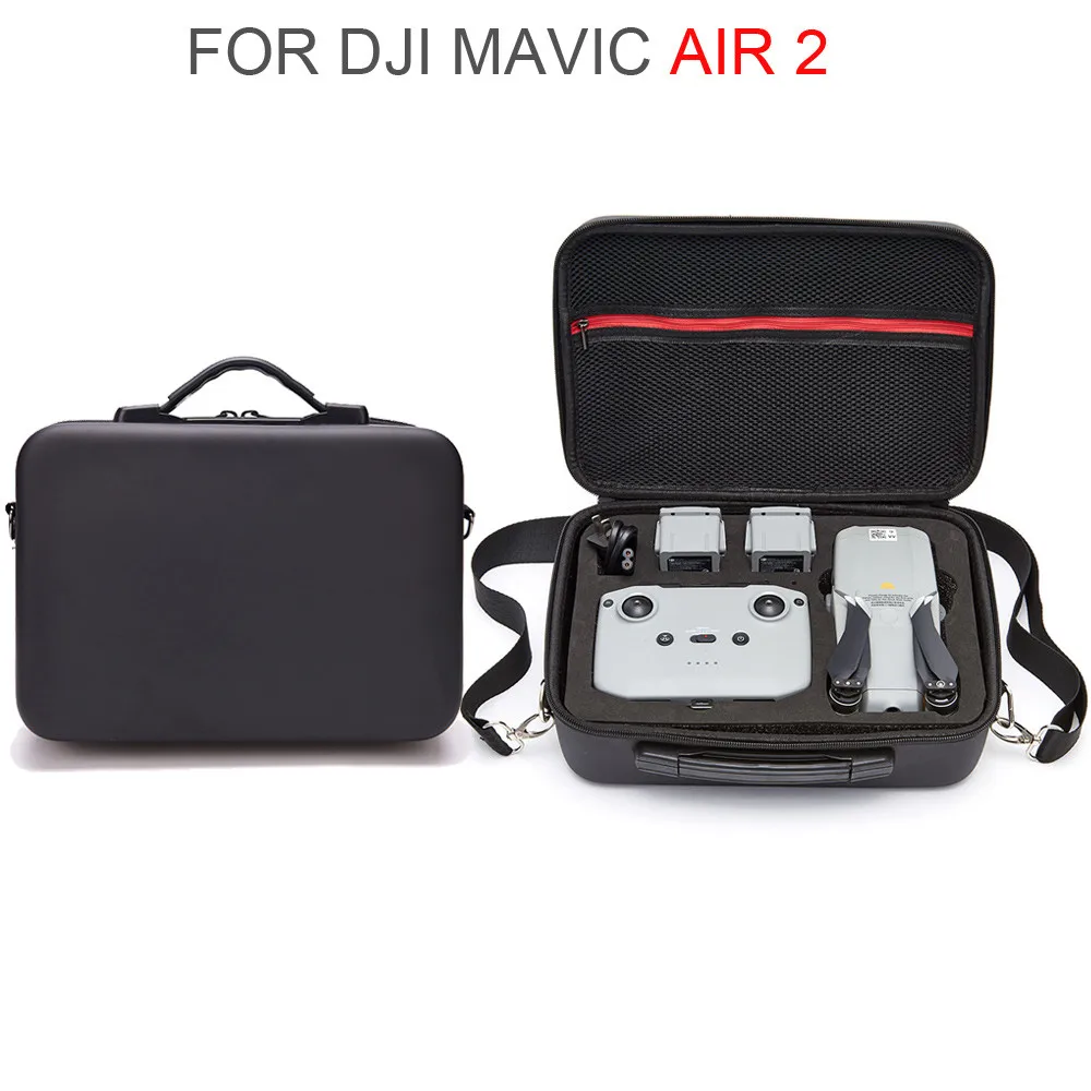 Portable Storage Bag for DJI Mavic Air 2 Drone Accessory Carrying Case PU Nylon Shoulder Packet Handbag Protective Box Backpack drone accessories drone storage bag drone storage case drone backpack camera shoulder bag