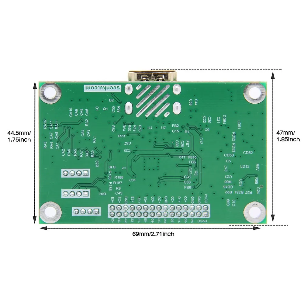 LVDS Driver Board / LVDS to HDMI-compatible Adapter Converter Supports 1080P Res