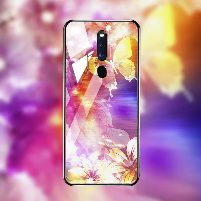 M026 Чехол из закаленного стекла для OPPO F11 Pro, чехол s, силиконовая задняя крышка, чехол для OPPO Reno 2 Z 2Z Ace Realme X2 5 3 Pro XT X Lite, чехлы - Цвет: M026