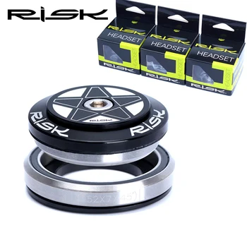 

RISK Headset 41.8/42-52mm Double Bearing Headset Integrated 1 1/2 Tapered straight fork Mountain Road Bike Headset Group MTB