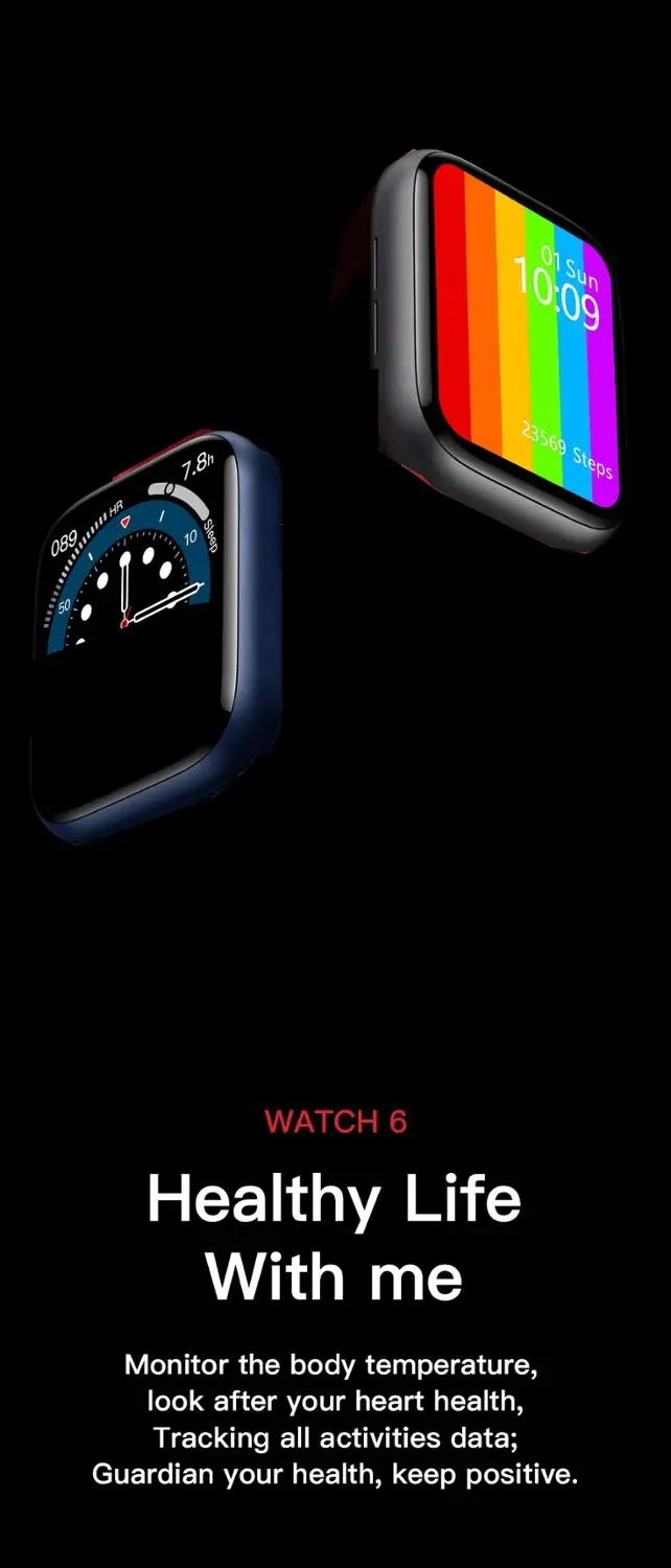 Original IWO 13 Smart Watch Series 6 1:1 40mm 44mm Phone Call Wireless Charger Blood Pressure ECG IP68 waterproof W56 Smartwatch