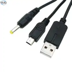 Юйси зарядное устройство Шнур питания 2 в 1 USB кабель для зарядки данных Шнур для sony psp 1000 2000 3000 консоль