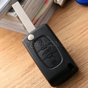 

Yetaha 2017 New 3 Buttons Flip Remote Key Case FOB Repair Replacement Key Cover Shell for Citroen C2 C3 C4 C5 C6 XSARA PICASSO