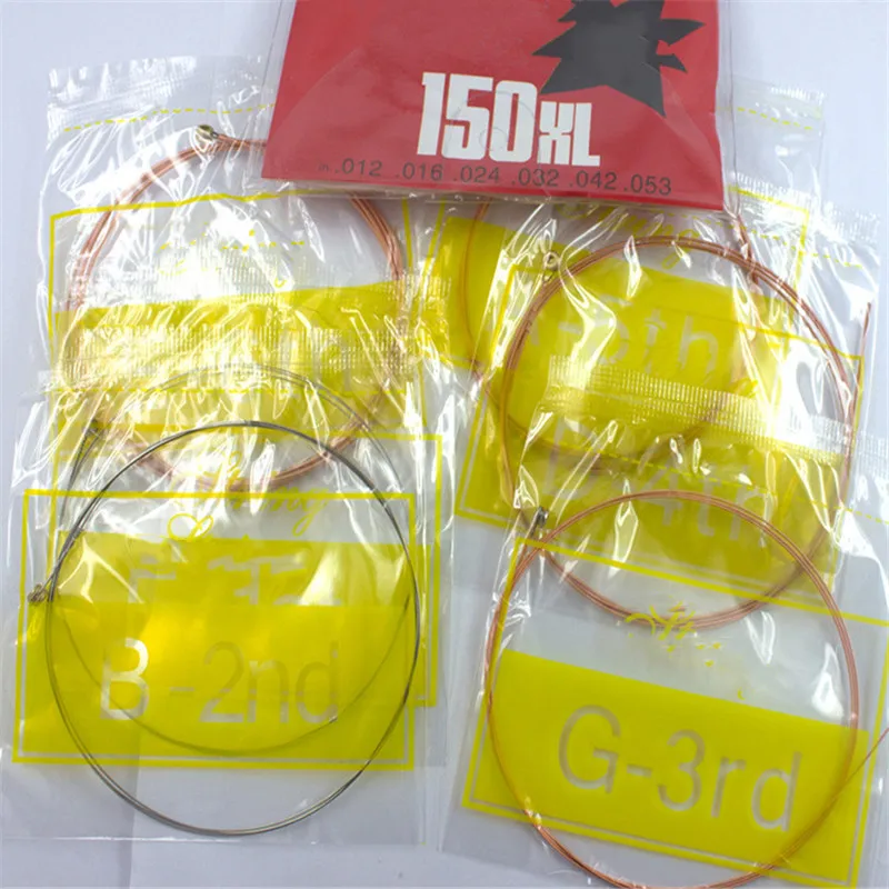 6 шт. 150 150XL/. 009in красные медные Струны для электрогитары, набор ...