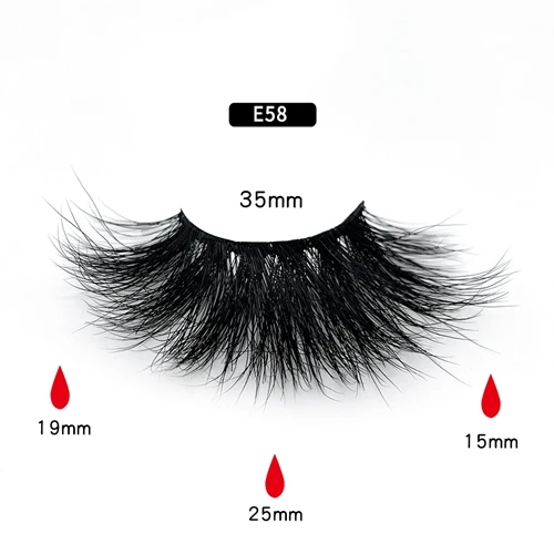 CLO25ME58 CLOTHOBEAUTY норковые ресницы 25 мм 3d норковые ресницы толстые длинные 1 пара ручной работы мягкие норковые ресницы для наращивания оптом(E - Цвет: CLO25ME58