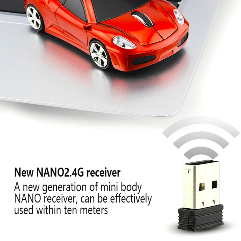UTHAI DB20 Wireless Car Mouse GDPI 1600 2.4