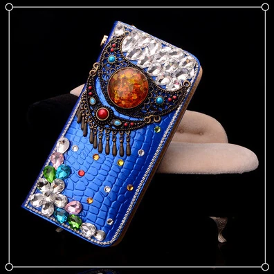 Royal Blue Женский кошелек клатчи с кристаллами роскошные сумки с цветочным дизайном Луна винтажные вечерние сумки сумочка со стразами кожанные женские подарочные сумки - Цвет: Royal Blue