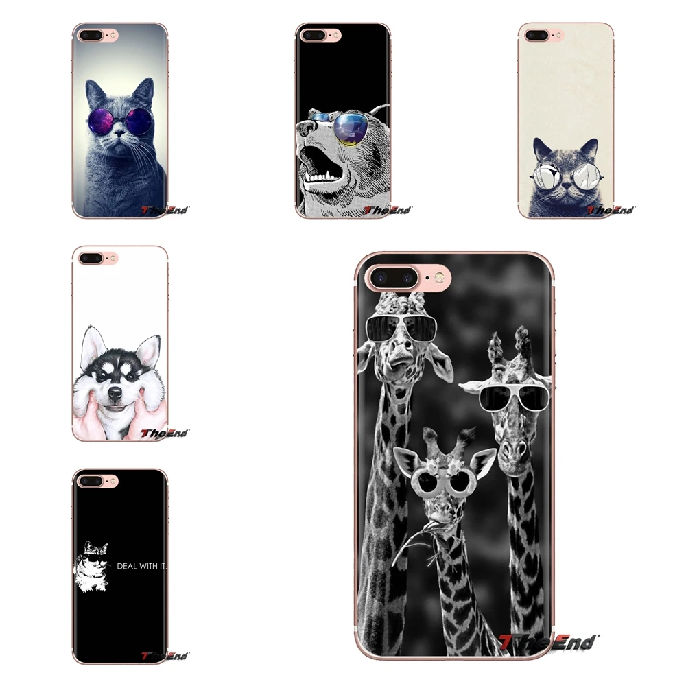 Для Xiao mi 6 A1 Max x 2 5X 6X Red Note 5 5A 4X 4A A4 4 3 Plus Pro модные очки панда кошка Жираф чехол для