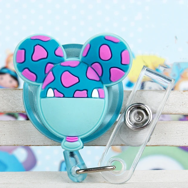 Cute Card Cover Clip New Design Silicone Retractable Student Nurse Badge Reel Clip Cartoon ID Card Badge Holder accessories G