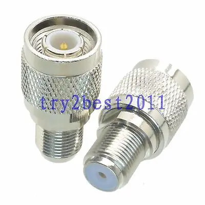 DHL/EMS 50 комплектов 1pce разъем адаптера TNC штифт для F tv jack pin RF коаксиальный Прямой-C1