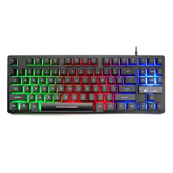 

ZIYOU LANG K16 87 Keys USB Wired Mechanical Touch 7 Backlight Gaming Keyboard Personality 87 Keyboard 19 Keyboard Conflict-Free