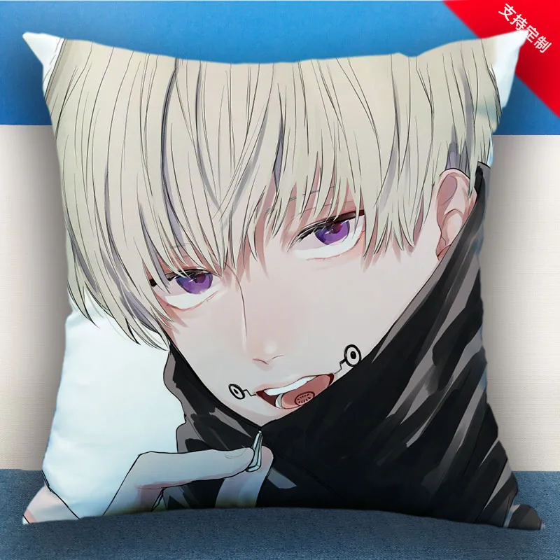 Anime Jujutsu Kaisen Inumaki Toge Cosplay 35X35CM Double-sided Pillow Bedside Back Sofa Cushion