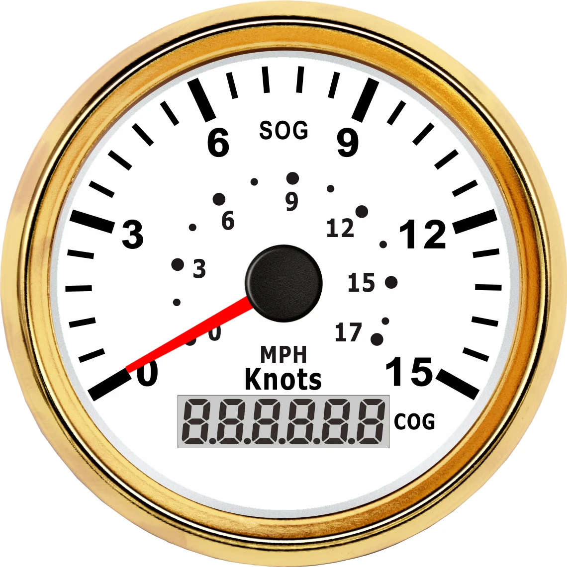 85 мм Морской gps измеритель скорости тюнинг автомобильный измеритель 9-32 В с красной подсветкой морской gps измеритель скорости 15 узлов датчик скорости ватерпроо - Цвет: 900-00037