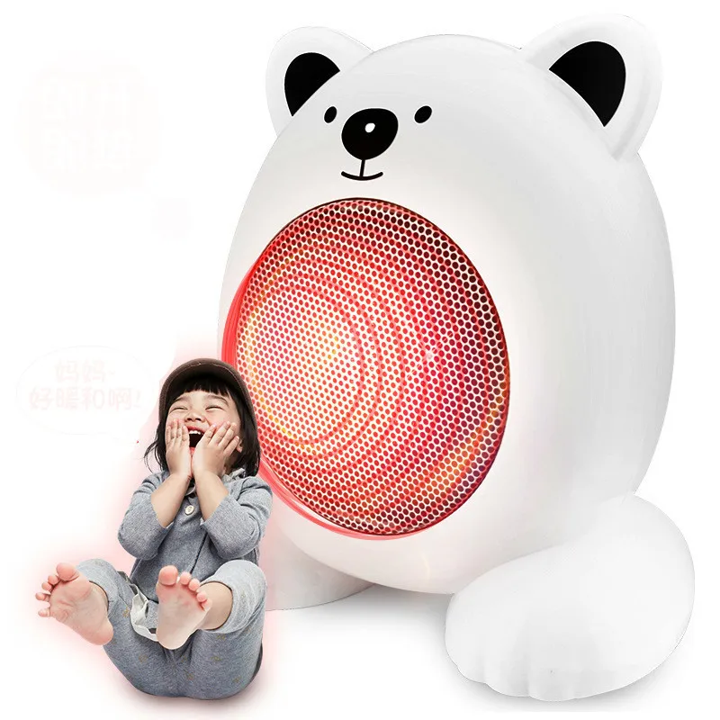 

Electric Fan Room Heater 220V 350W Portable Electric Space Heater Mini 3 Heating Settings Air Heating Space Winter Warmer Fan